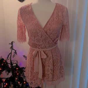 Rose Lace Romper